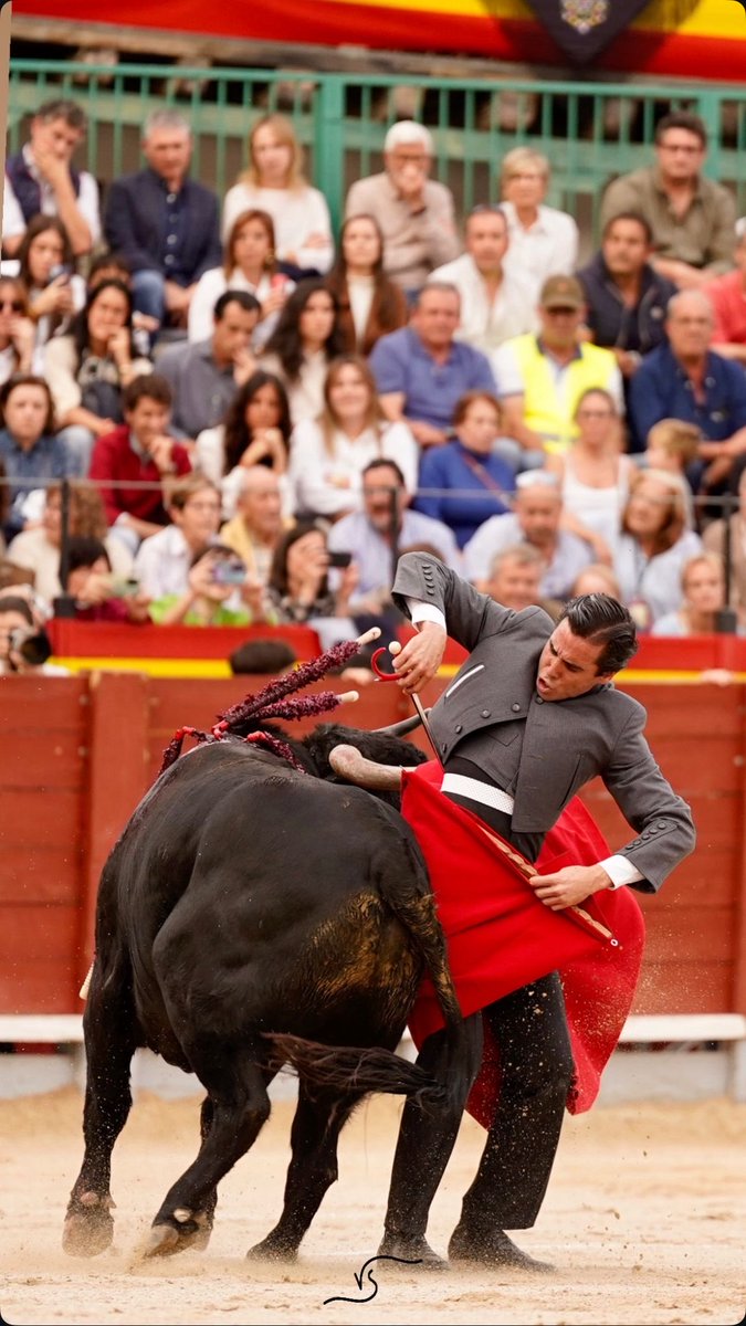 Buenos días. 
Me gusta todo de esta foto de Ortega: la colocación de la espada, los pies, la expresión de la cara…