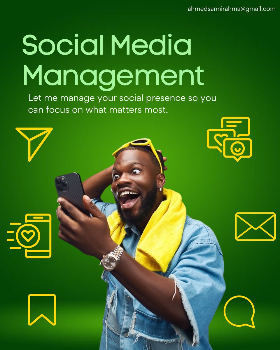 RAhmedsanni's tweet image. Looking for someone who knows how to grow your brand online?
Here’s why you should hire me as your Social Media Manager:
✅ Strategic content planning
✅ Engaging copy & visuals
✅ Analytics that drive real results
DMs are open 🤍
#socialmediamanager