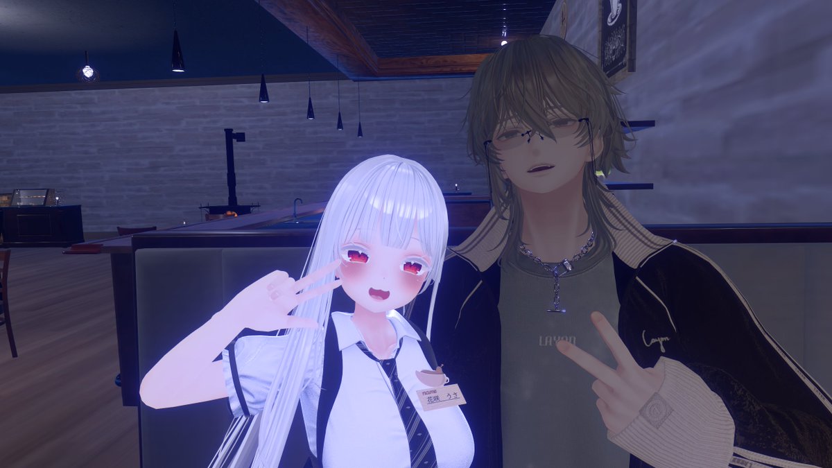 VRC_Ray's tweet image. また会えてよかったしこれから沢山話そうね
ありがとうまた遊びいくね
#TRIANGULAR_VRC