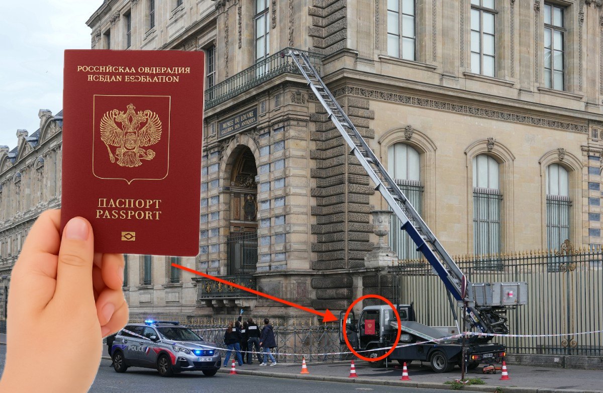 AureaLibe's tweet image. 🚨 ALERTE INFO | Un passeport russe aurait été retrouvé dans le monte-charge utilisé lors du braquage du musée du Louvre.