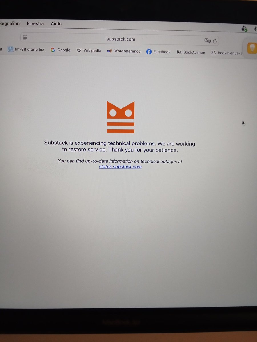 michele_genchi's tweet image. What's happening to #substack? It's been down for a few hours.
Hey! Is There anyone Who can answer me?