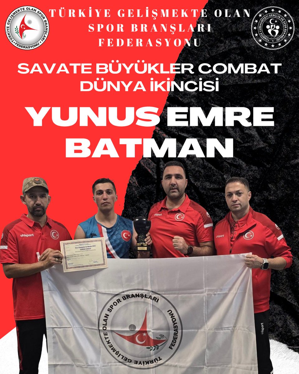 Savate'den dünya ikinciliği! 🥈🥋

Fransa'da 18 Ekim tarihinde düzenlenen Büyükler Combat Savate Dünya Şampiyonası’nda yarışan milli savate sporcumuz Yunus Emre Batman, gümüş madalya kazandı. 🏆🇹🇷

Harikasın Yunus Emre! 👏💪