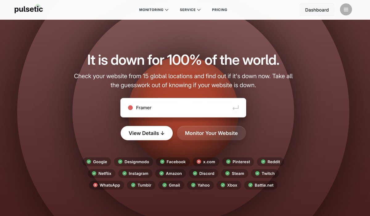🔴 Framer is down.