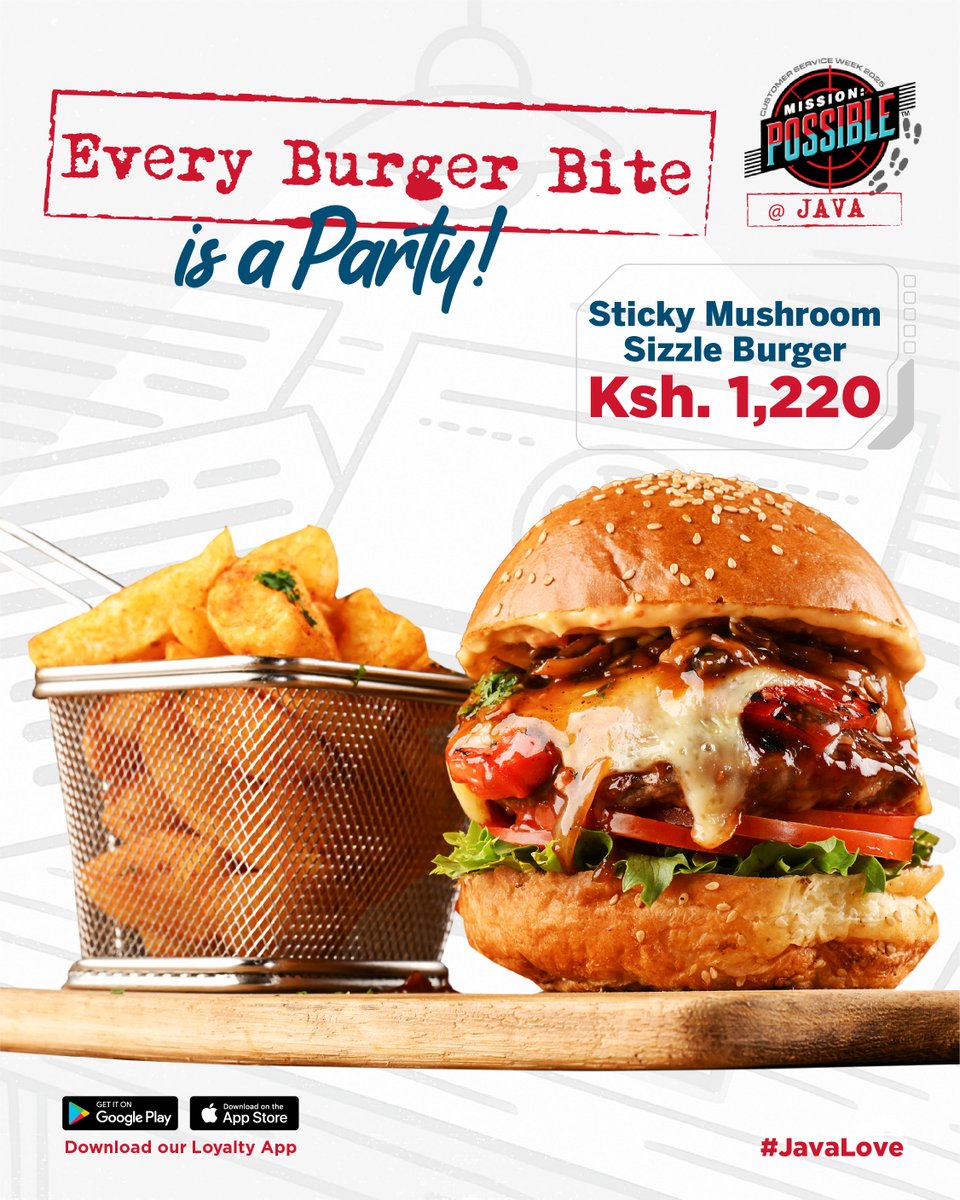 javahouseafrica's tweet image. Today is your chance to enjoy our Burgers with a deal! Visit your nearest Java branch to enjoy our Burger BOGOF offer.​
#MondayBurgerMadness​
#JavaLove