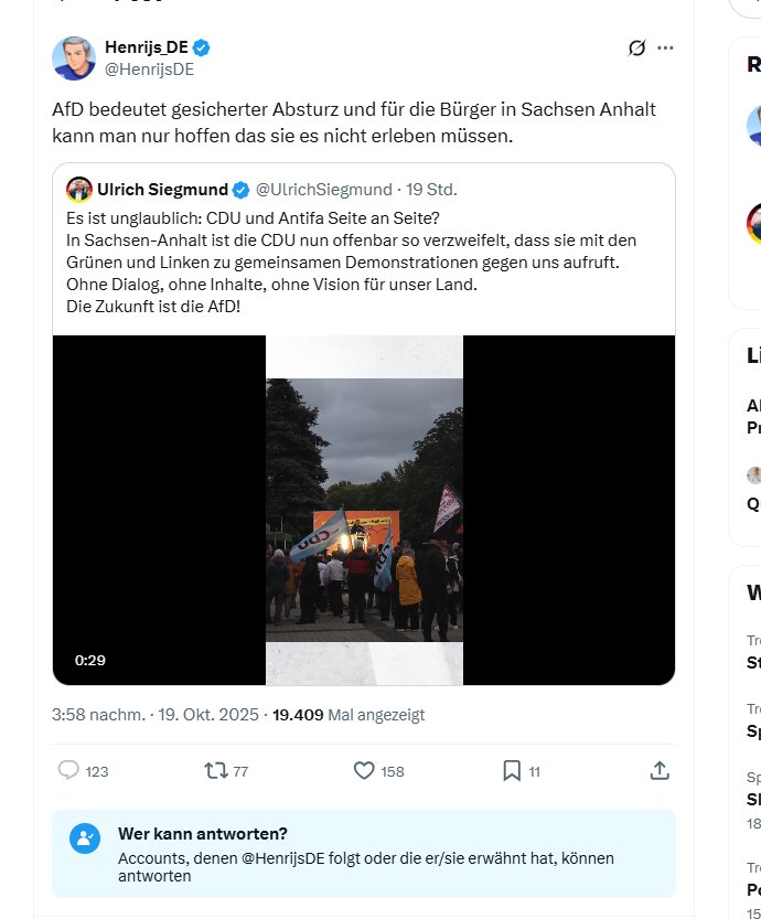 CDU Politiker können den Gegenwind nur schwer aushalten und betreiben Zensur auf ihren Profilen!
😂 😂🤣