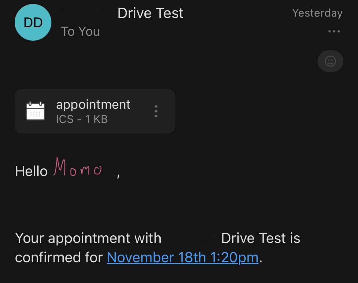 Mo_mo_ko__san's tweet image. Ya girl is finally doing it!
#DriversLicense #DriveTest