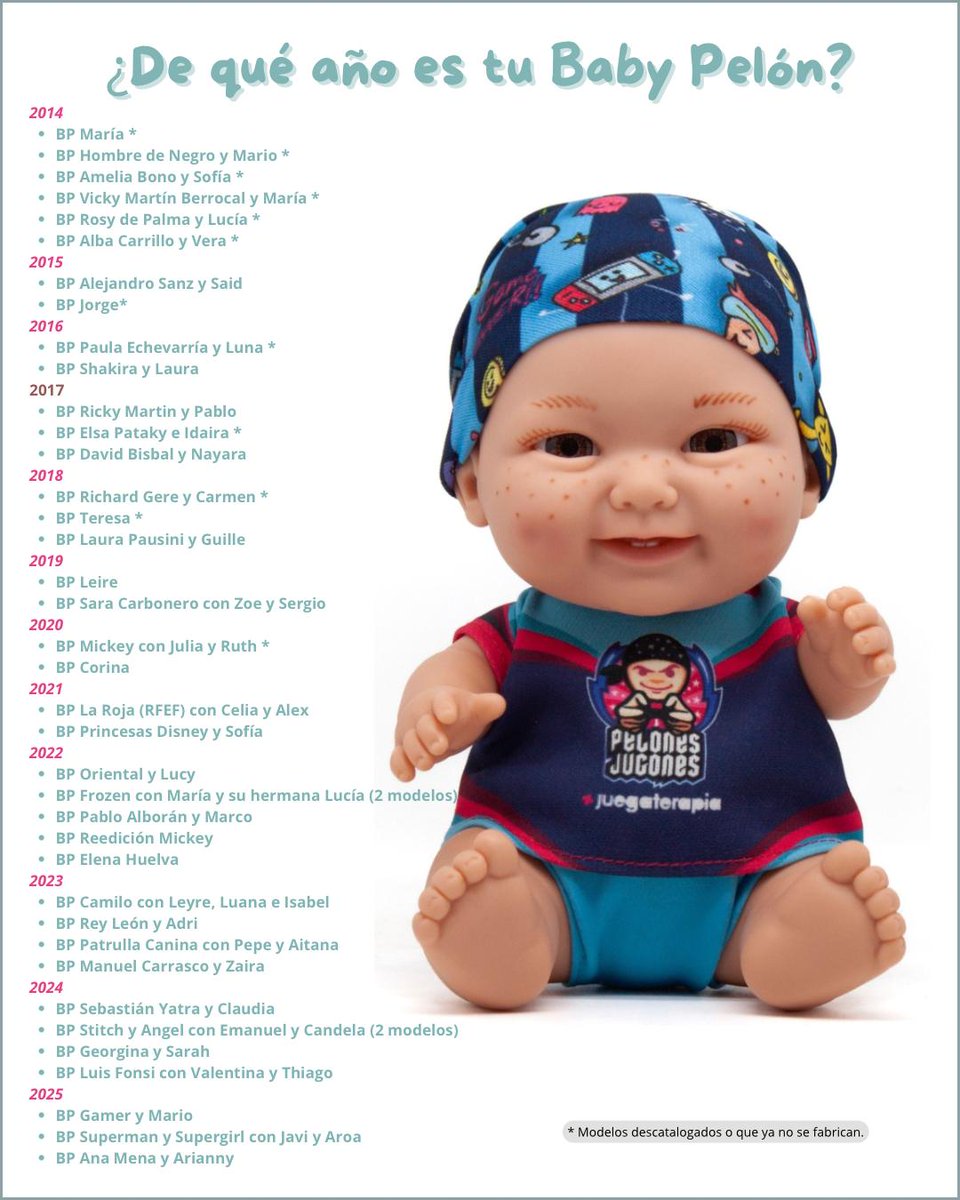 Los 41 #BabyPelonesJT de #LaColecciónMásBonitaDelMundo 💙