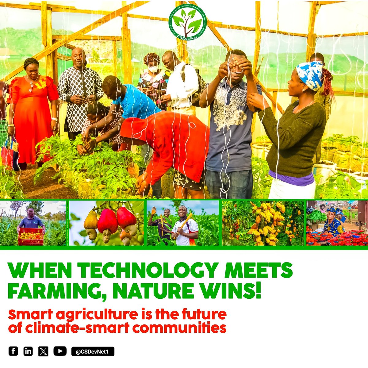 CSDevNet1's tweet image. 🌱🤖 When technology meets farming, nature wins
From smart irrigation to solar-powered tools, innovation is transforming agriculture, boosting yields, cutting waste & restoring balance to nature. 🌾💧
#AgriTech #SustainableFarming #ClimateAction #GreenInnovation
@WFP @FAO
