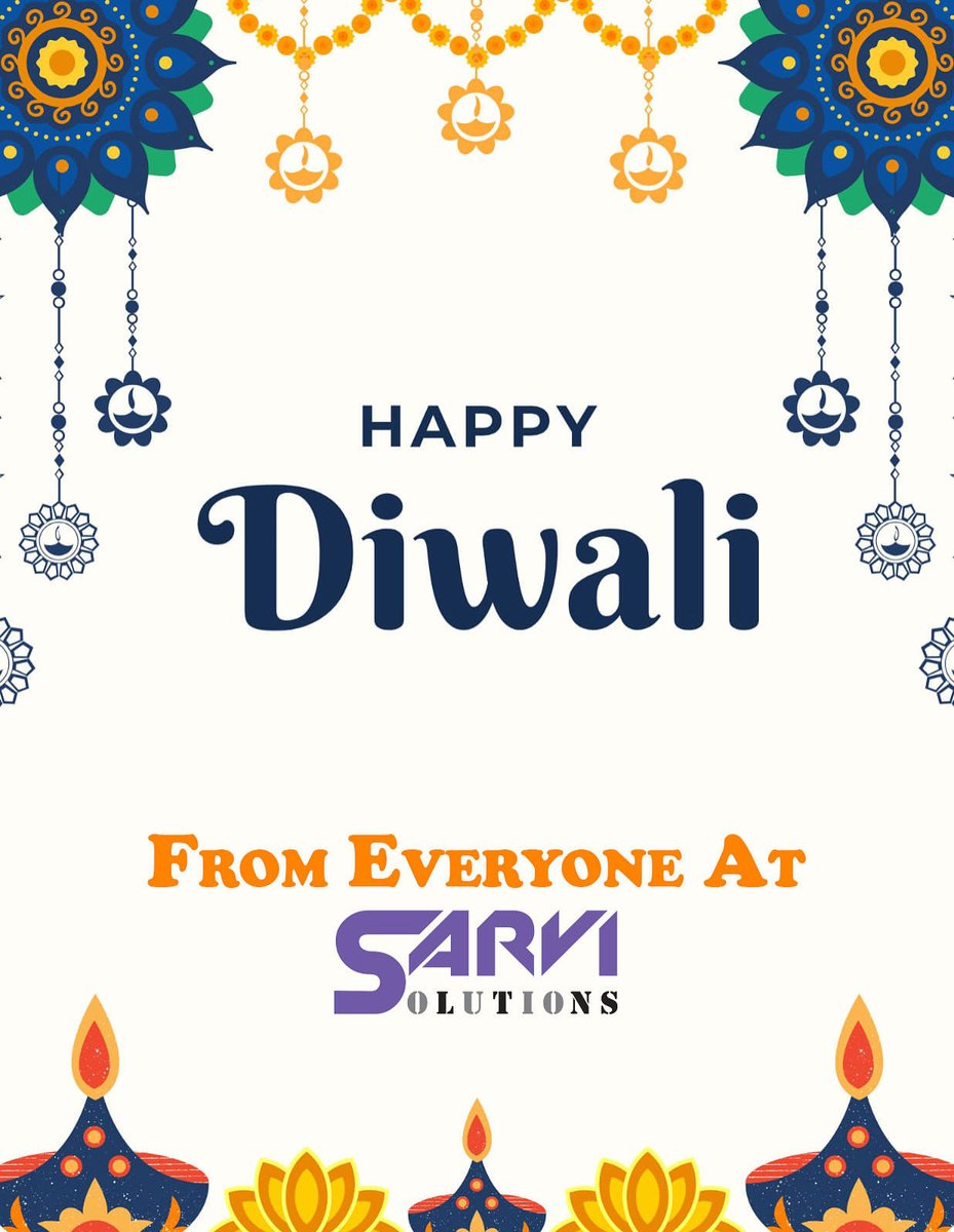 SarviSolutions's tweet photo. 💡 From everyone at Sarvi Solutions: Happy Diwali!

Let this season inspire fresh beginnings, bold ideas, and brighter paths ahead.

Here’s to innovation, growth, and the light that guides every breakthrough. ✨

#HappyDiwali #SarviSolutions #Innovation #TechForChange https://t.co/AkosZ4Bag5