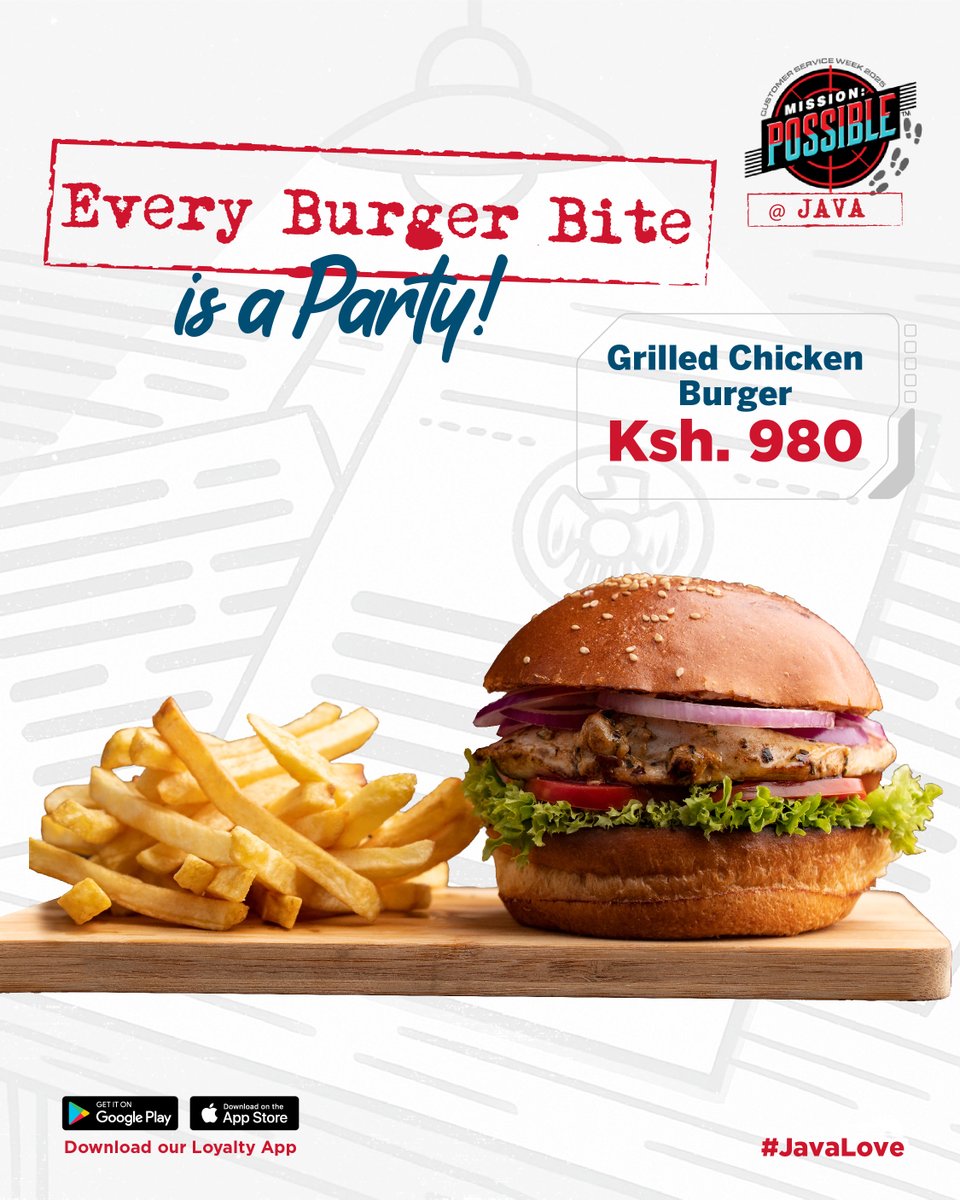 javahouseafrica's tweet image. Today is your chance to enjoy our Burgers with a deal! Visit your nearest Java branch to enjoy our Burger BOGOF offer.​
#MondayBurgerMadness​
#JavaLove