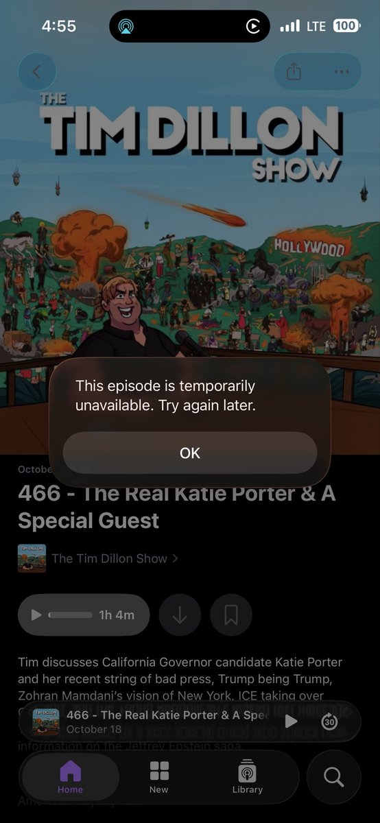 ryantbury's tweet photo. @TimJDillon Apple Podcasts says nah https://t.co/Rip4KLDNwe