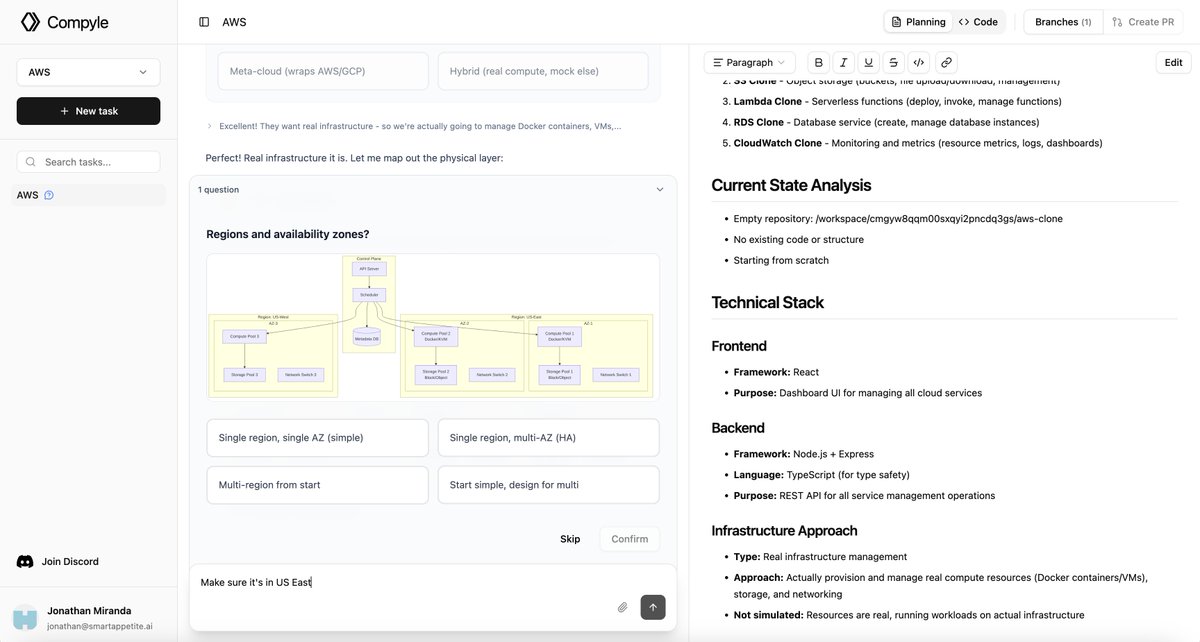 compyle_ai's tweet image. Don&apos;t worry guys, we&apos;re on it! @awscloud
