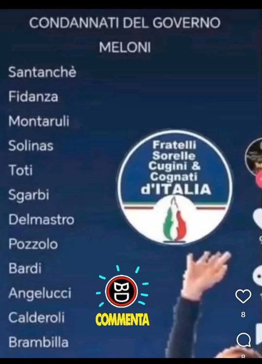 TittyGMusic's tweet photo. @FratellidItalia Oh no, di argomenti ne avremmo fin troppi, a differenza di Meloni che spunta soltanto sulla poltrona di Vespa! Ma perché non lo chiudete sto partito? Quanti condannati ancora bisogna avere per chiudere, salvando un briciolo di dignità, un partito fallito? https://t.co/89rxEsciG9