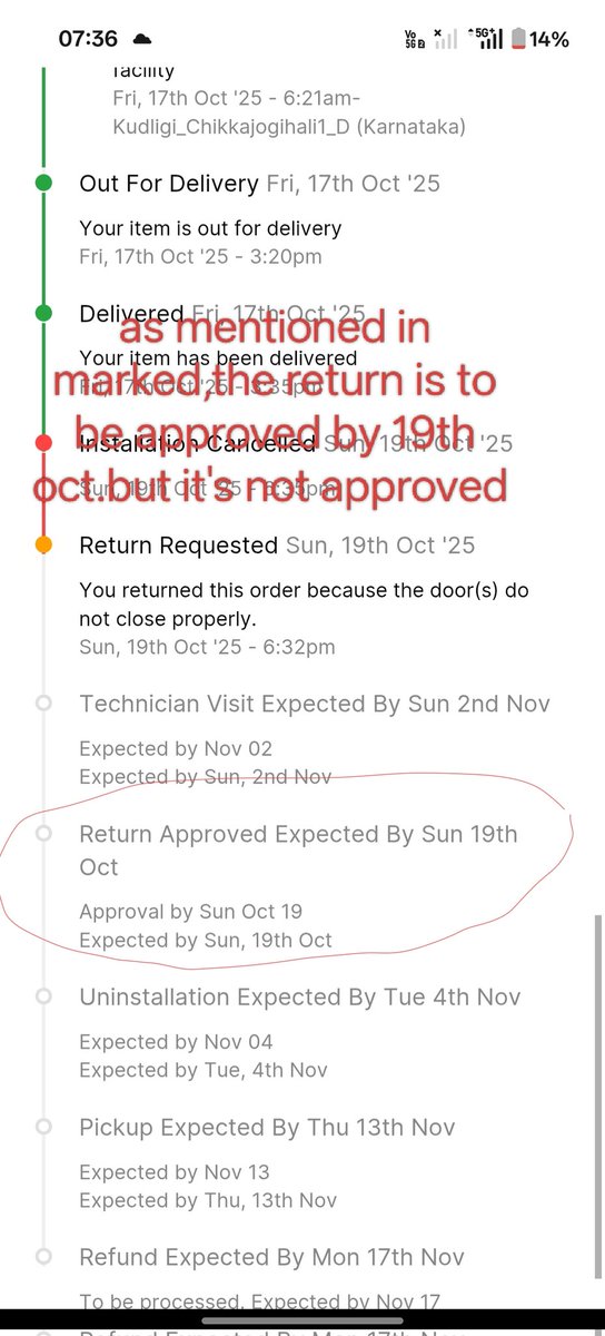 its_ekanth's tweet photo. @flipkartsupport 
Machine damaged OD435547264216553100
Return not yet arranged.lg service visited and given report

I am helpless with damaged product .pls approve return and take back https://t.co/WP3h2dbKUE