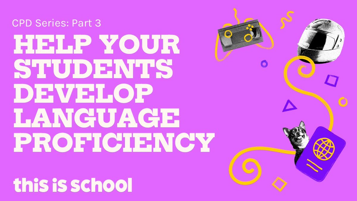 Watch now: how can I help my students develop their language proficiency ❓

Part Three of our free PD series exploring language proficiency is available here, shared with special thanks to Florencia Henshaw and Maris Hawkins for their input!
zurl.co/RZDWv