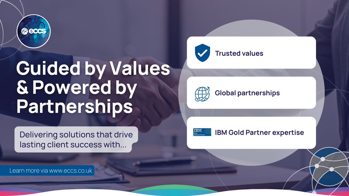 ECCS_Ltd's tweet image. ECCS: Delivering tailored solutions with top-notch service. As an IBM Gold Partner, we provide exclusive tech to keep you ahead.
Trust our experts to handle your challenges swiftly.
#IBMgoldpartner #assetmanagement #softwaredevelopers