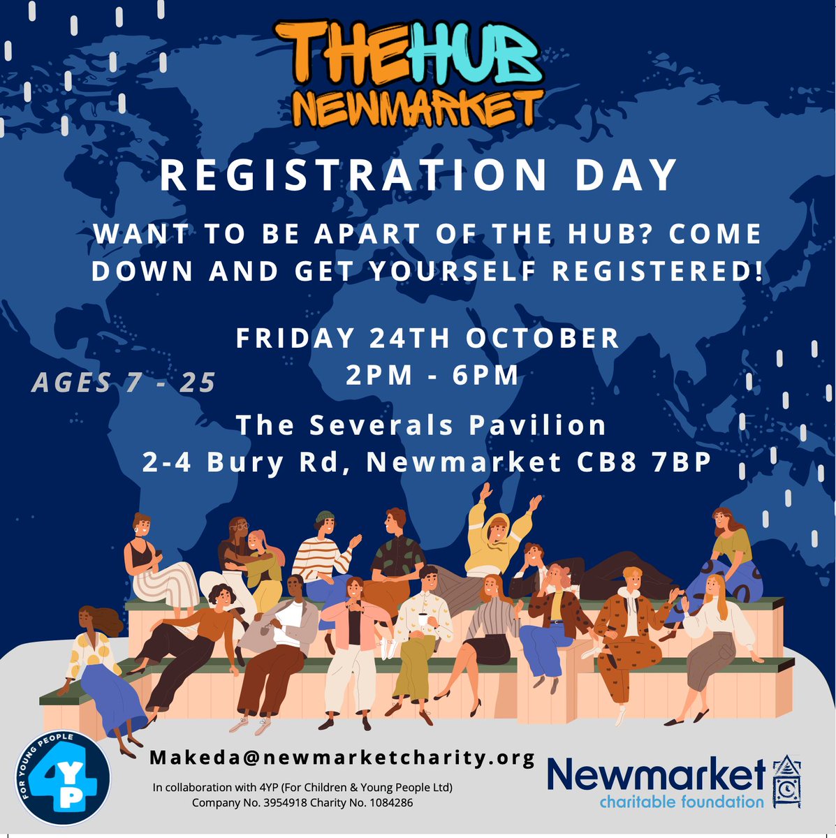 ✨ Registration Day at The Hub Newmarket! ✨ 

We’re officially opening our doors for Registration Day this week! 

A chance for young people and families to sign up for our upcoming creative sessions, sports, mentoring, and community programmes.  

#Newmarket  #NewmarketSuffolk