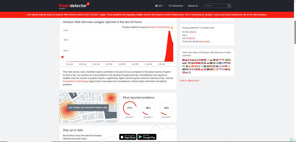 glintdotcro's tweet image. have they tried unplugging the router and waiting 30 secs to plug it back it?
This is the longest 30 secs ever! @awscloud
👎 downdetector.com/status/aws-ama…
#awscloudcomputing #AWS #CyberAttack