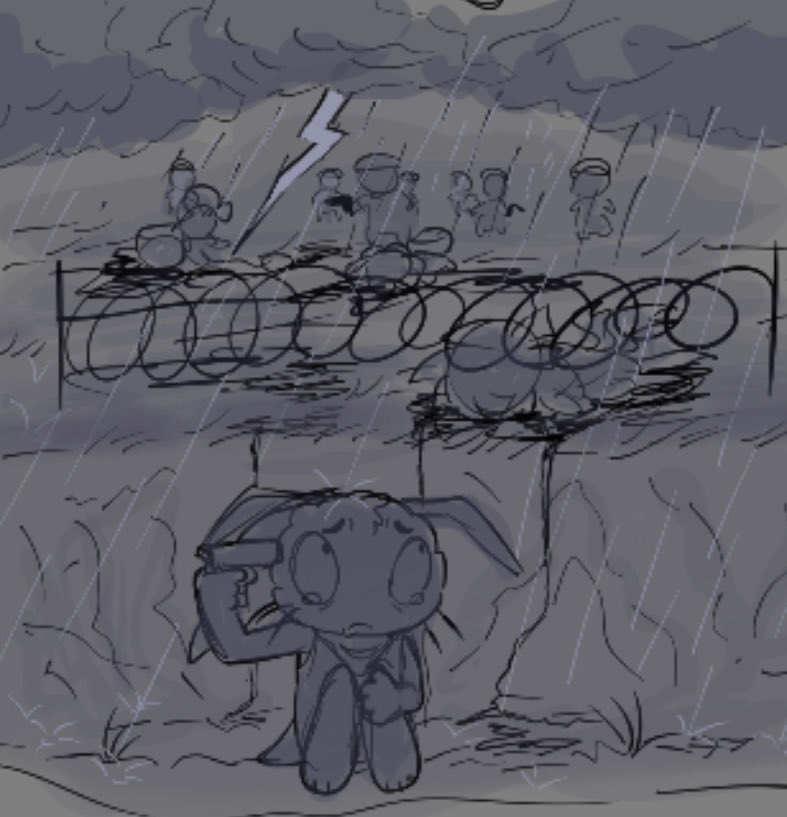 Cr0wsQu1ll's tweet photo. this is how it felt watching everybody start T-posing and disappearing on dandy’s world in the ongoing outage 💔 #dandysworld https://t.co/dpyOCr5shU