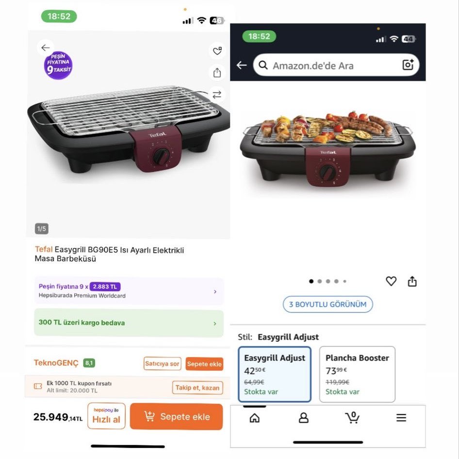 KendineMuhabir's tweet image. Almanya'da 43 Euro'ya satılan ürünün aynısı Türkiye'de 25 bin TL'ye satılıyor. Şu durumu birisi çıkıp açıklayabilir mi? Ve bu sadece bir örnek…