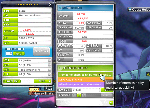razzweb3's tweet photo. WTS > Lv. 210 Luminous
INNER ABILITY: 
1: Boss Damage 15% 
2: Number of Enemies hit by Multi-target Skill +1

https://t.co/8CRZm4ZwhB https://t.co/ZDlL0Lm7Uo
