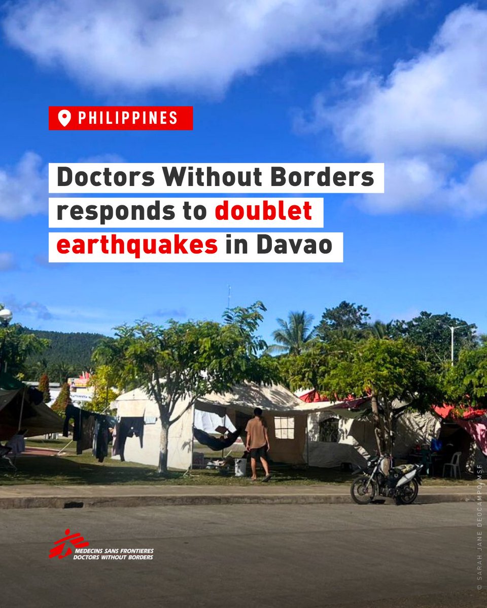 MSF_APAC's tweet image. 🚨Earthquakes response update from the Philippines
 
Following two powerful offshore #earthquakes that struck Mindanao, #Philippines, on October 10th, Doctors Without Borders immediately deployed a team to the hardest-hit areas the following day to provide urgent support.
