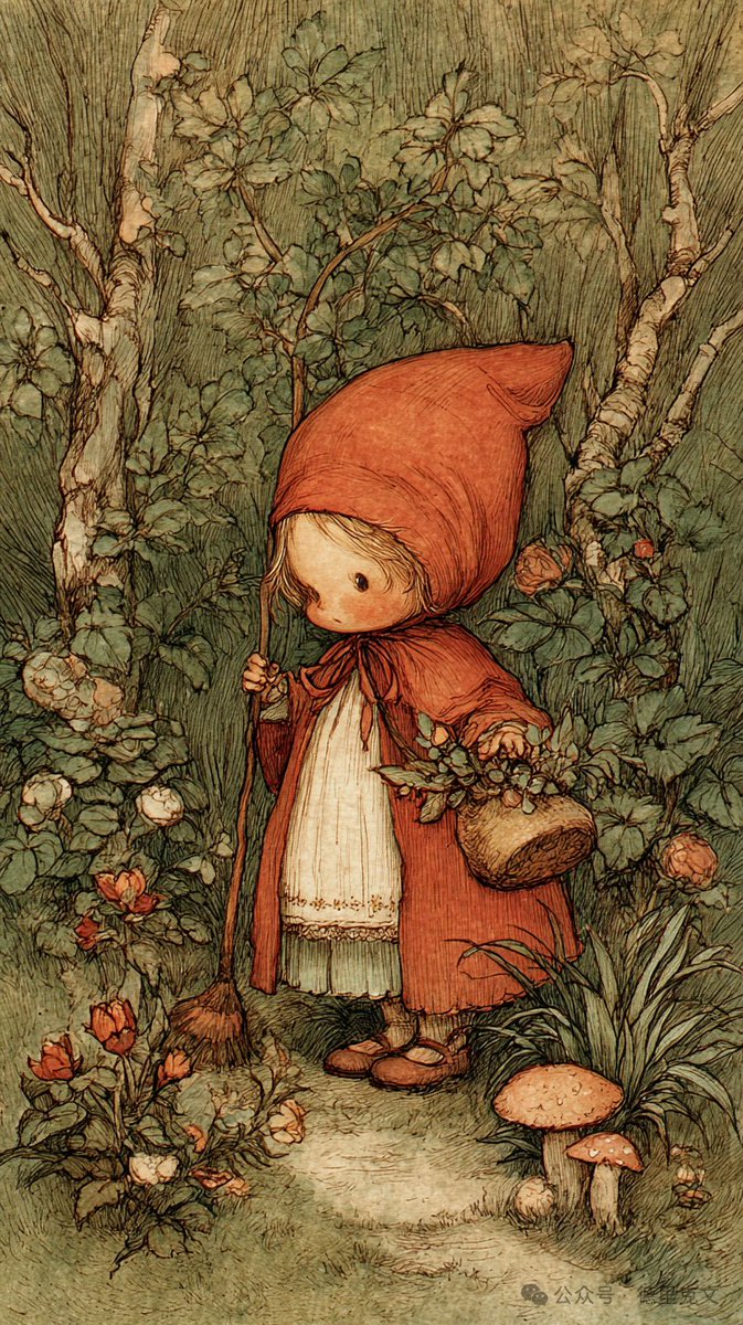 DevinGau's tweet photo. 🌿 Elsa Beskow’s “whispering woods” now in AI! Known for dreamy hues and woodland magic, try “watercolor whimsy + vintage charm” to craft your own storybook escape—every stroke feels like a hug from nature! 📖 #AIPainting #FairyTaleArt #NatureHeals
The prompt words are in the comment section.