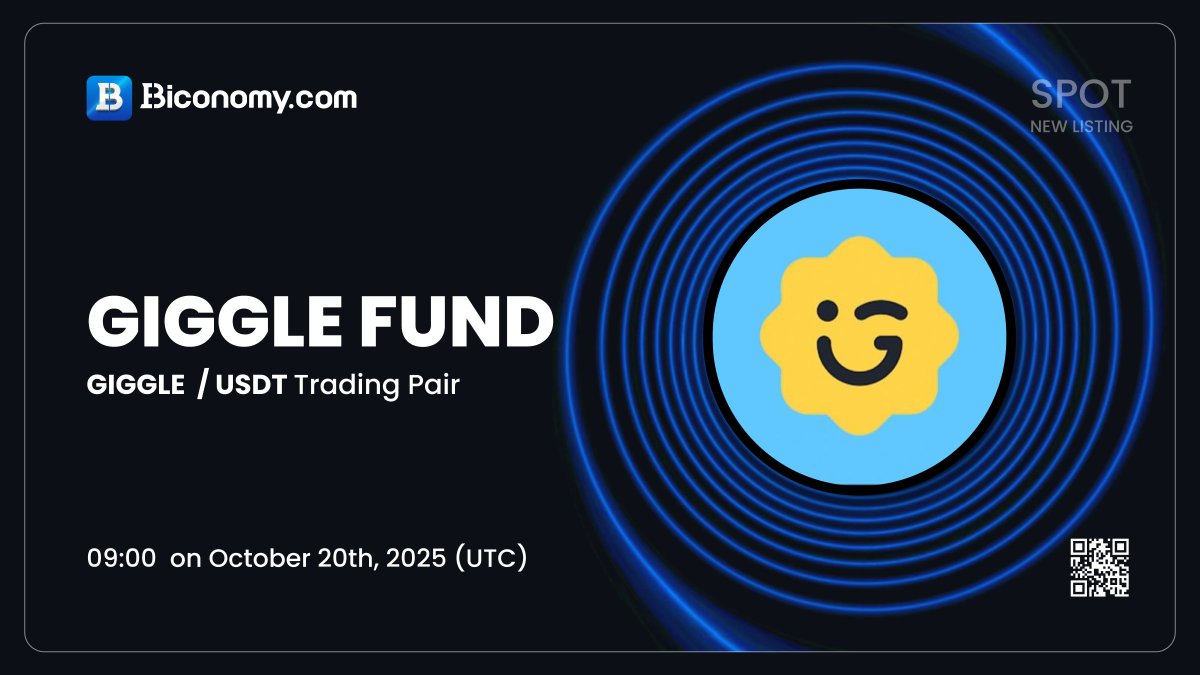 Biconomy.com (@biconomycom) on Twitter photo 🚀NEW LISTING🔥 $GIGGLE
We are excited to announce that <a href="/GiggleFundBSC/">GiggleFund</a> has been listed on Biconomy.com! The #GIGGLE / #USDT spot trading pair is now available!🔥
biconomy.com/exchange/GIGGL…
About #GiggleFund:
"GIGGLE is a memecoin that combines "charity + education". It 🚀NEW LISTING🔥 $GIGGLE
We are excited to announce that <a href="/GiggleFundBSC/">GiggleFund</a> has been listed on Biconomy.com! The #GIGGLE / #USDT spot trading pair is now available!🔥
biconomy.com/exchange/GIGGL…
About #GiggleFund:
"GIGGLE is a memecoin that combines "charity + education". It
