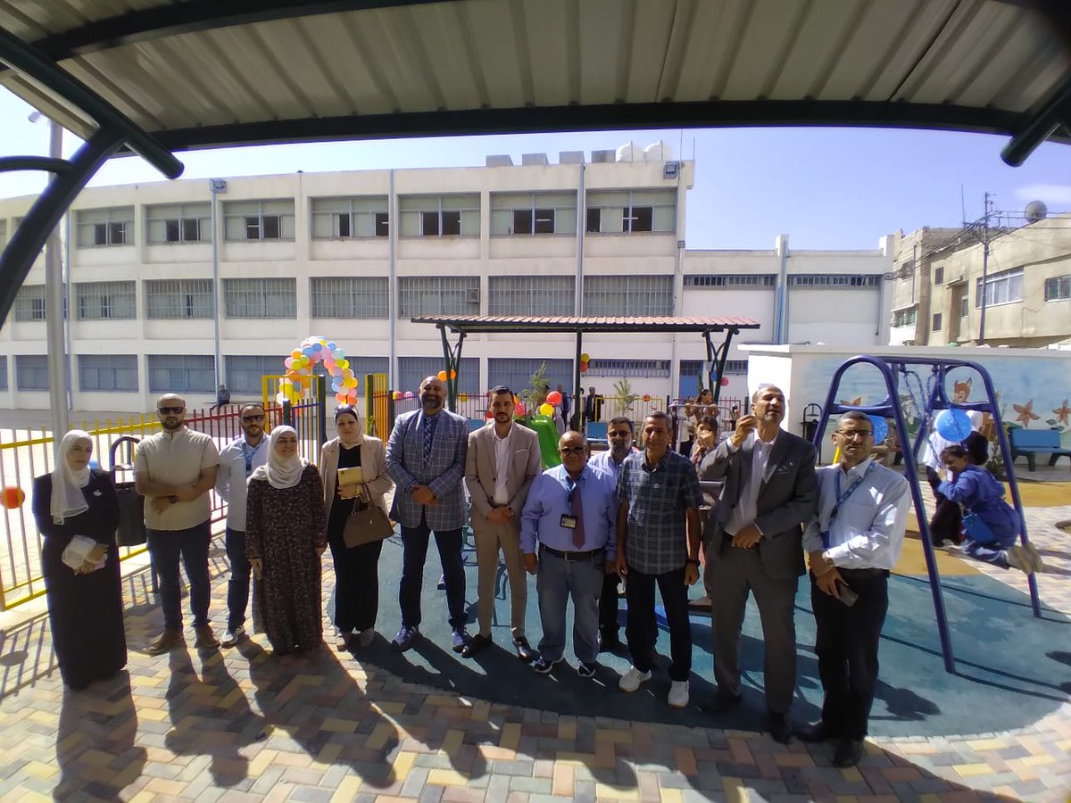 UNRWAJFO's tweet image. @UNRWA inaugurates garden &amp;amp; playground at Marka Girls &amp;amp; Coed Schools in #Jordan, funded by BMZ through @KfW Development Bank #REPAC

Safe, green, inclusive spaces where students can play, learn, build teamwork — nurturing brighter futures for #PalestineRefugee children🌱