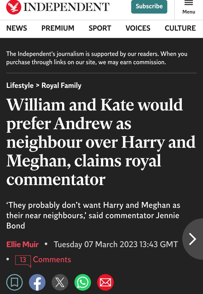 It's funny how they're trying to rebrand William's image. Andrew has been associated with Epstein since 2011. And it didn't stop Kate and William from being more comfortable to have him, an alleged sex trafficker and r*pist, as a neighbor than Meghan who's too black for them.