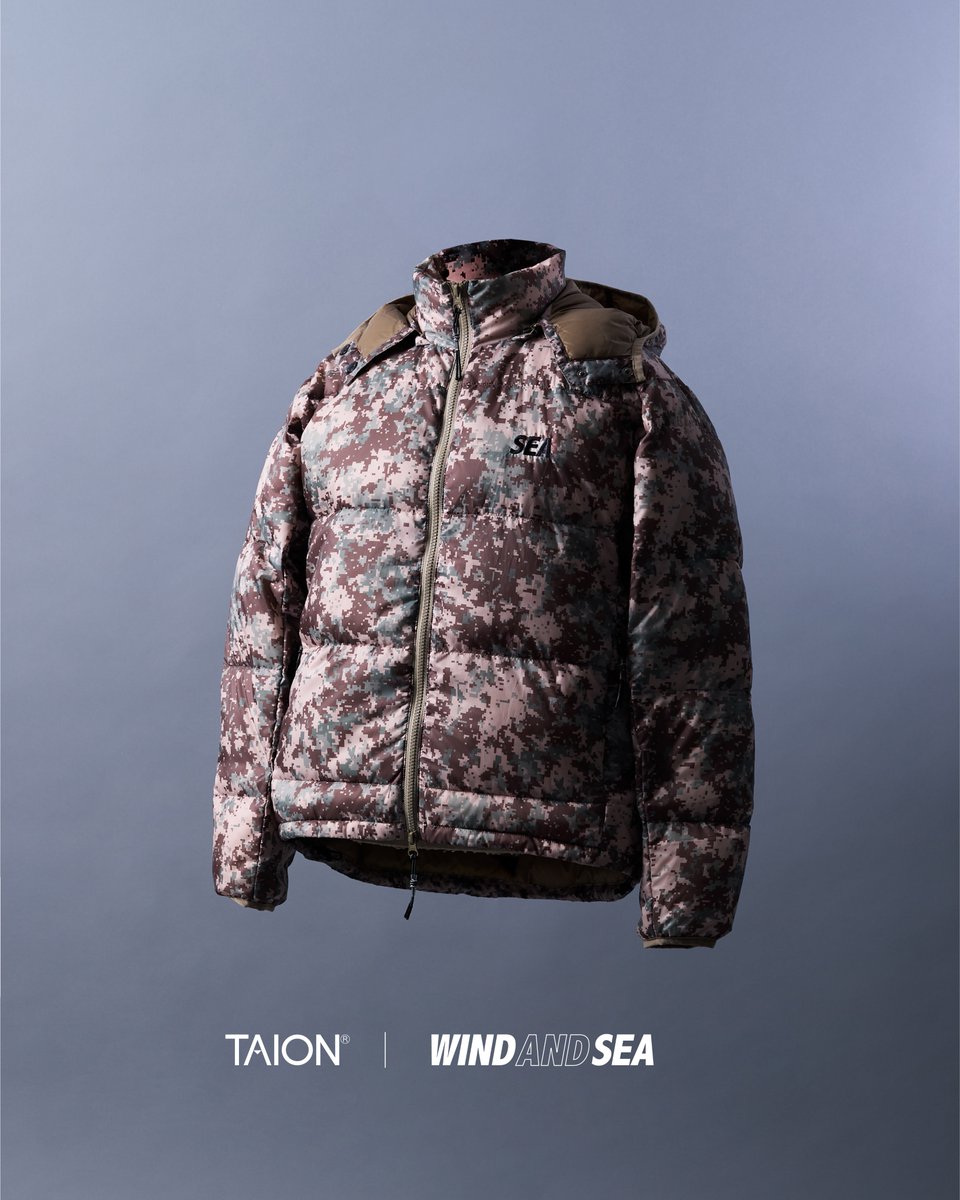 WIND AND SEA Sea Hooded Down Jacket Lサイズ WIND AND SEA on X: \"TAION × WIND AND SEA Collaboration. 2025.10.25
