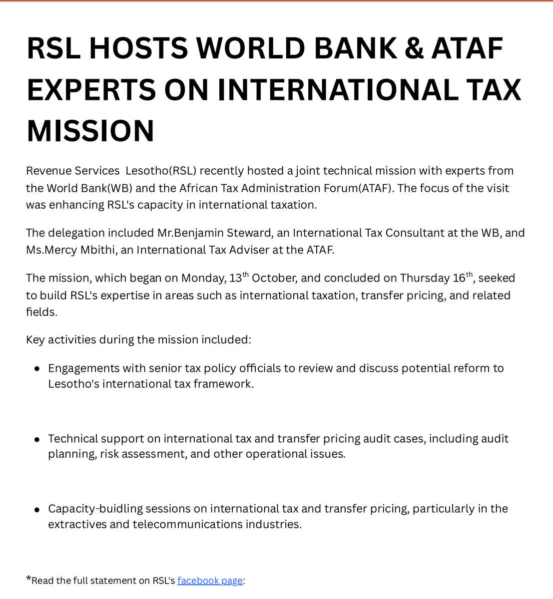 solutionsAAK's tweet photo. Follow our website for more updates on Regulators in Lesotho.

https://t.co/uumb5Tb28K https://t.co/KhWkY5hamy
