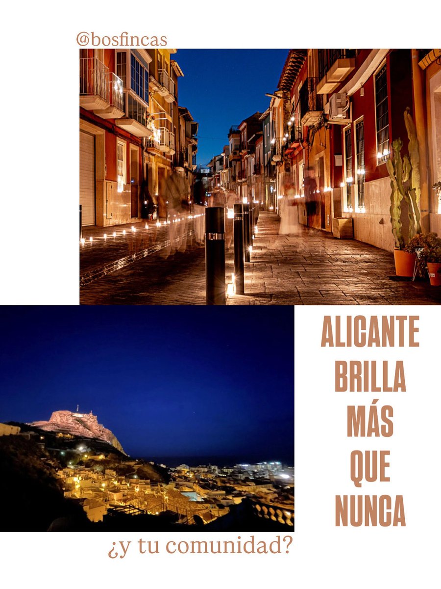 ✨ Alicante brilla más que nunca… y tu comunidad también puede hacerlo.
En Bosfincas creemos que una buena administración también puede hacer brillar tu comunidad: mantenimiento al día, vecinos satisfechos y espacios comunes que inviten a disfrutar.

📞 966 93 35 75