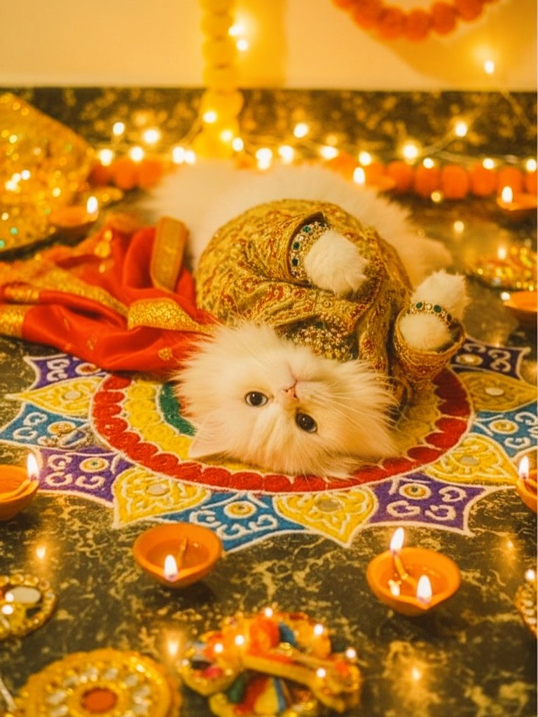 JahanviRajpuro3's tweet image. Well #CatsOfTwitter wishes U all
#HappyDiwali #HappyNewYear2025 with bit of elegance &amp;amp; brightness

#CatsOnX new year affirmation is spreading colours of kindness

I request all the same to keep this calibre of compassion &amp;amp; humbleness for those who really need till next Year 2026