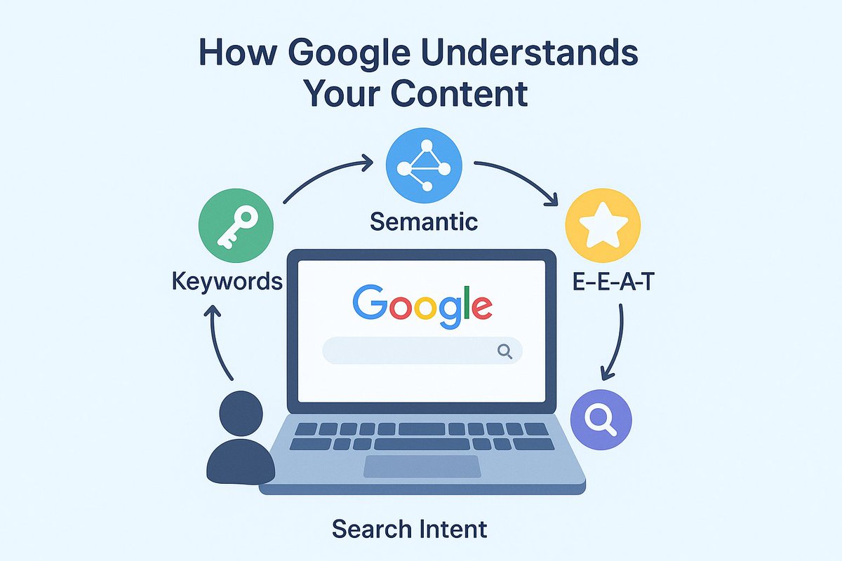 HosneyAbdalEmon's tweet image. Google ranks understanding, not just keywords. 🧠

🌟 E-E-A-T – Show expertise &amp;amp; trust.
🎯 Search Intent – Match what users want.
💡 People first, Google second.

#SEO #EEAT #SemanticSEO #SearchIntent