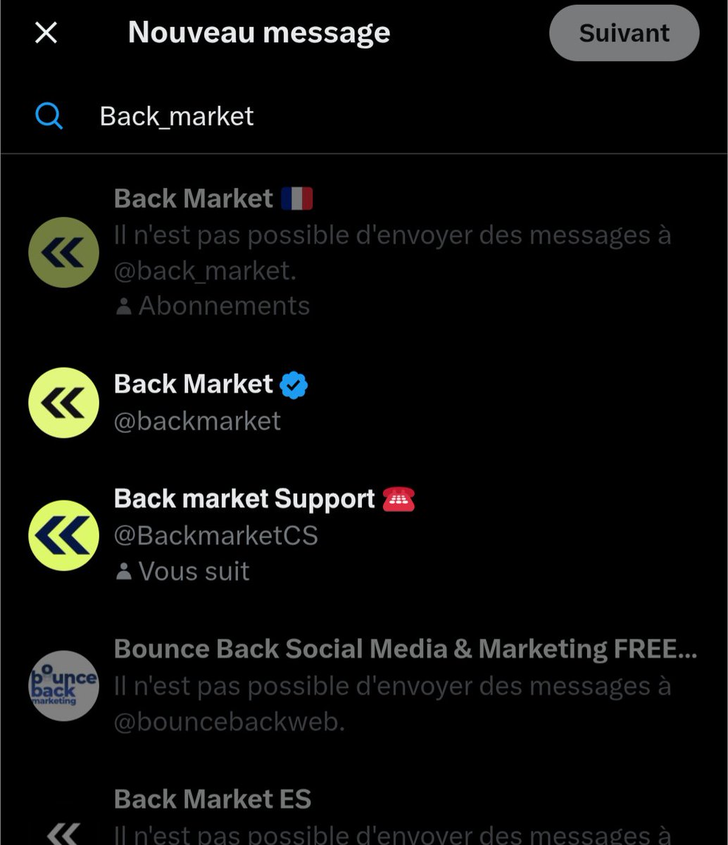 Mouss_Haillon's tweet photo. @back_market Je peux DM
- Leboncoin 
- Andrew Tate
- Kayne West
 
Même un autre compte back market mais c'est mes paramètres le souci ! https://t.co/dHaGfS3qjy