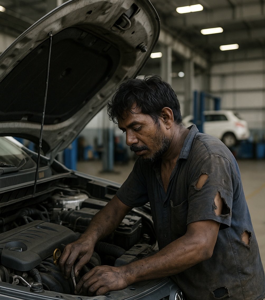 volklub's tweet image. The core reason behind poor service quality for almost everything in India is that the person ‘actually doing’ the work is the least paid.
✅ The mechanic servicing your car
✅ The labourer building roads and bridges
✅ The developer writing the real code
✅ City cleaners…