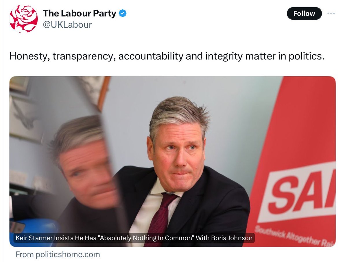 Cold957 (@cold957) on Twitter photo Let’s be honest here.
Despite the years of preaching to us about being morally superior compared to his opponents, 
it’s patently obvious that <a href="/Keir_Starmer/">Keir Starmer</a> has an allergy to honesty. Let’s be honest here.
Despite the years of preaching to us about being morally superior compared to his opponents, 
it’s patently obvious that <a href="/Keir_Starmer/">Keir Starmer</a> has an allergy to honesty.
