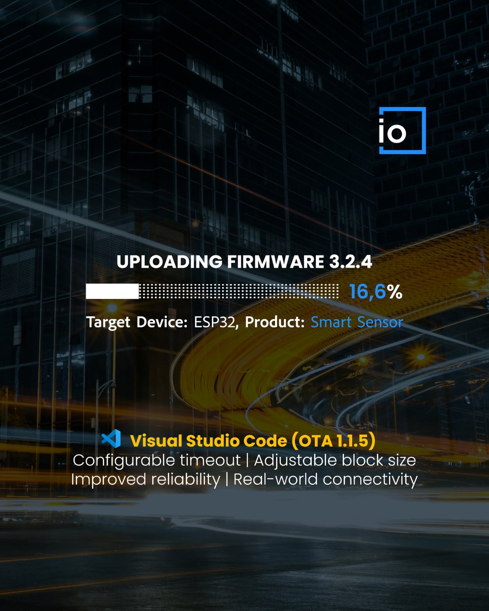 thinger_io's tweet image. Thinger.io Remote OTA 1.1.5, Gain full control of your firmware updates — even on unstable networks 🚀 
👉 thinger.canny.io/changelog/vsco…
#ThingerIO #IoT #FirmwareUpdate #OTA #EdgeComputing
