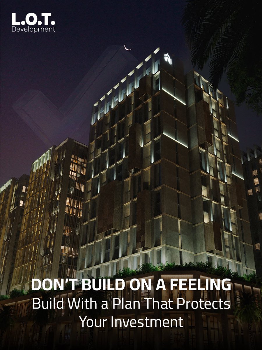 LOTDevelopments's tweet image. كلنا نشعر بالحماس عندما نجد قطعة أرض نحبها، لكن هذا الشعور وحده لا يكفي لبدء مشروع.
 في LOT عمليتنا مصممة لتحقيق ربح حقيقي. 
نحن نراجع كل التفاصيل بعناية لنحمي أموالك  ونضمن أن يتحول حلمك الى واقع.
 
#AhmedTaia #LOTDevelopment #FromConceptToConcrete
#Feasibility #BiggestRisk