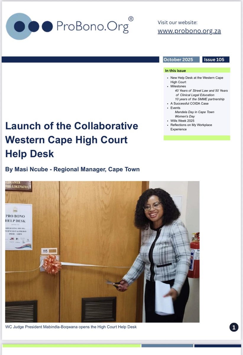 📰 Our October Newsletter is out! 📰

Read the full newsletter on our website: 

probono.org.za/wp-content/upl…