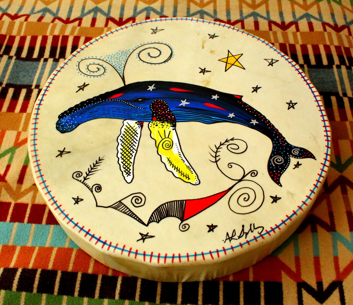 The Daily Drum
The Whale is known as the guardian of the sea and guardian of travel and also can also be a symbol for unity and goodness. 
Have a Great Day!