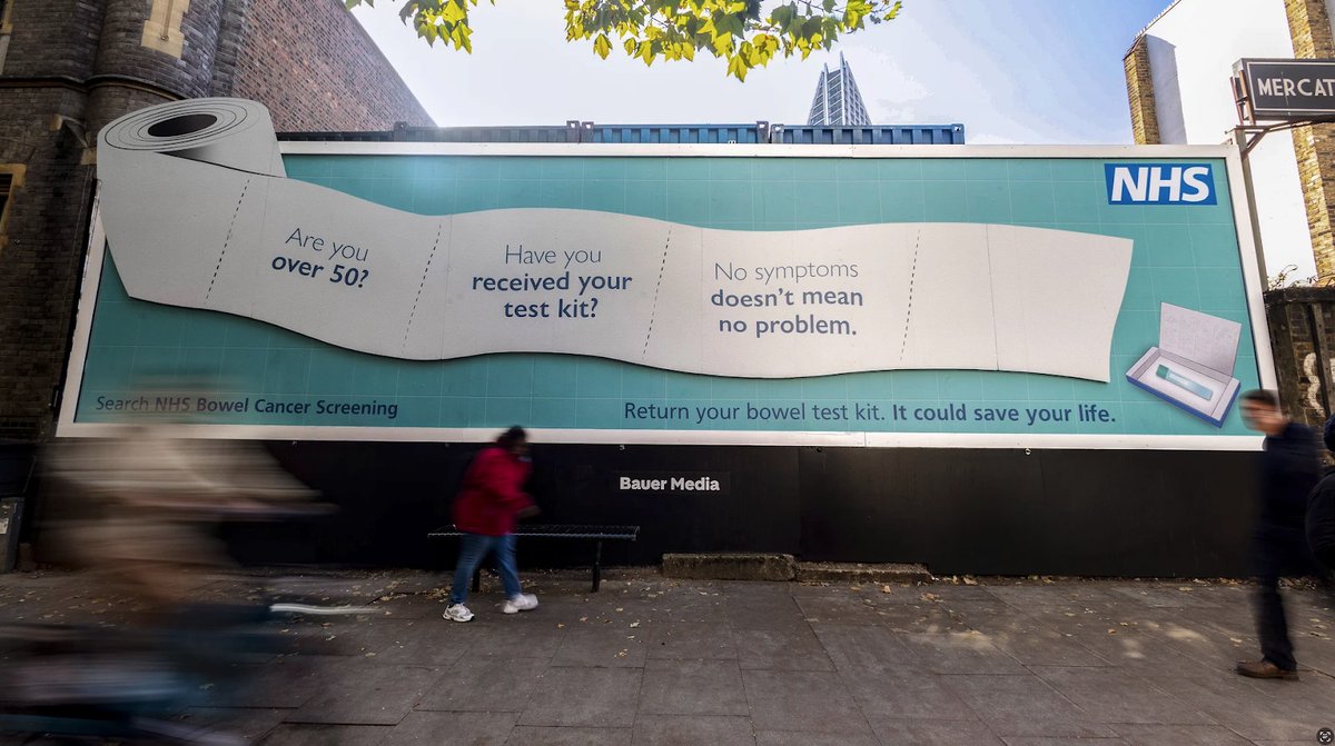 ‘Don’t Wipe Away The Signs’ 🧻

<a href="/NHSEngland/">NHS England</a> launches first ever Special Builds in the health services’ history to encourage people aged 50 to 74 to use their bowel cancer testing kit and to see a GP if they notice any symptoms of bowel cancer.