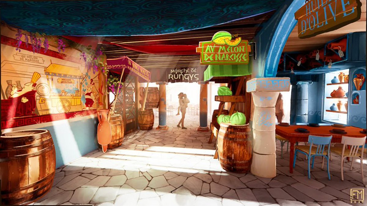 ultrosinfos's tweet image. ⚠️ Quelques autres nouveaux concept art du futur restaurant &quot;La table de Dyonisos&quot; du #ParcAstérix

D&apos;une capa. de 500 places, rendez-vous dès 2027 pour son ouverture dans la zone grecque ! 🇬🇷