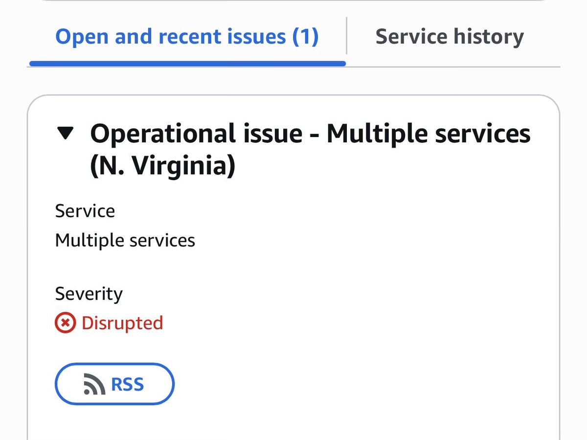 AWS us-east-1 is down right now and many crypto apps aren’t working.

Crypto as a whole needs to diversify cloud providers and regions