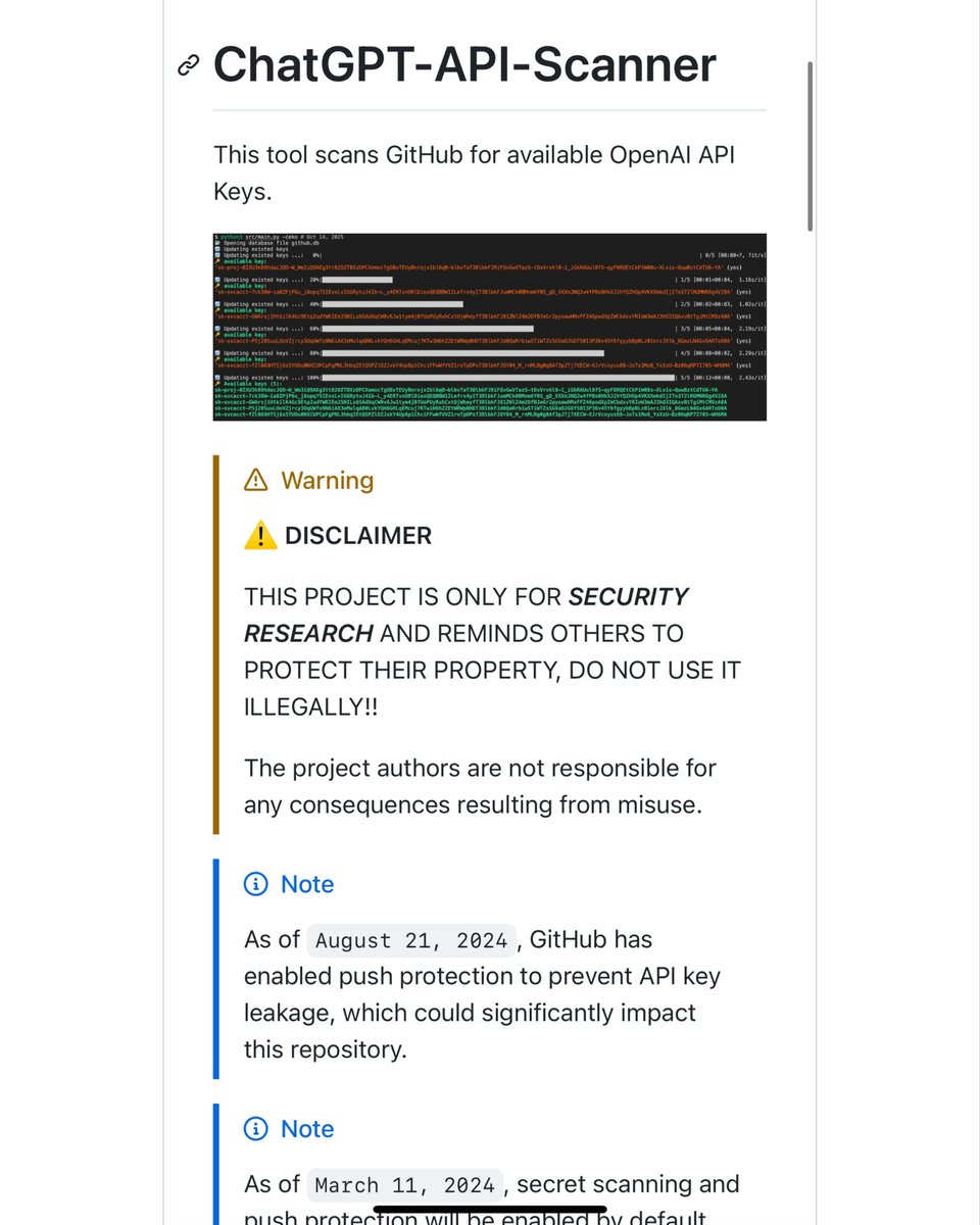 fullstackhq's tweet image. Careful pushing code to GitHub with your API keys exposed 💀 Someone’s out there scanning GitHub for exposed keys…