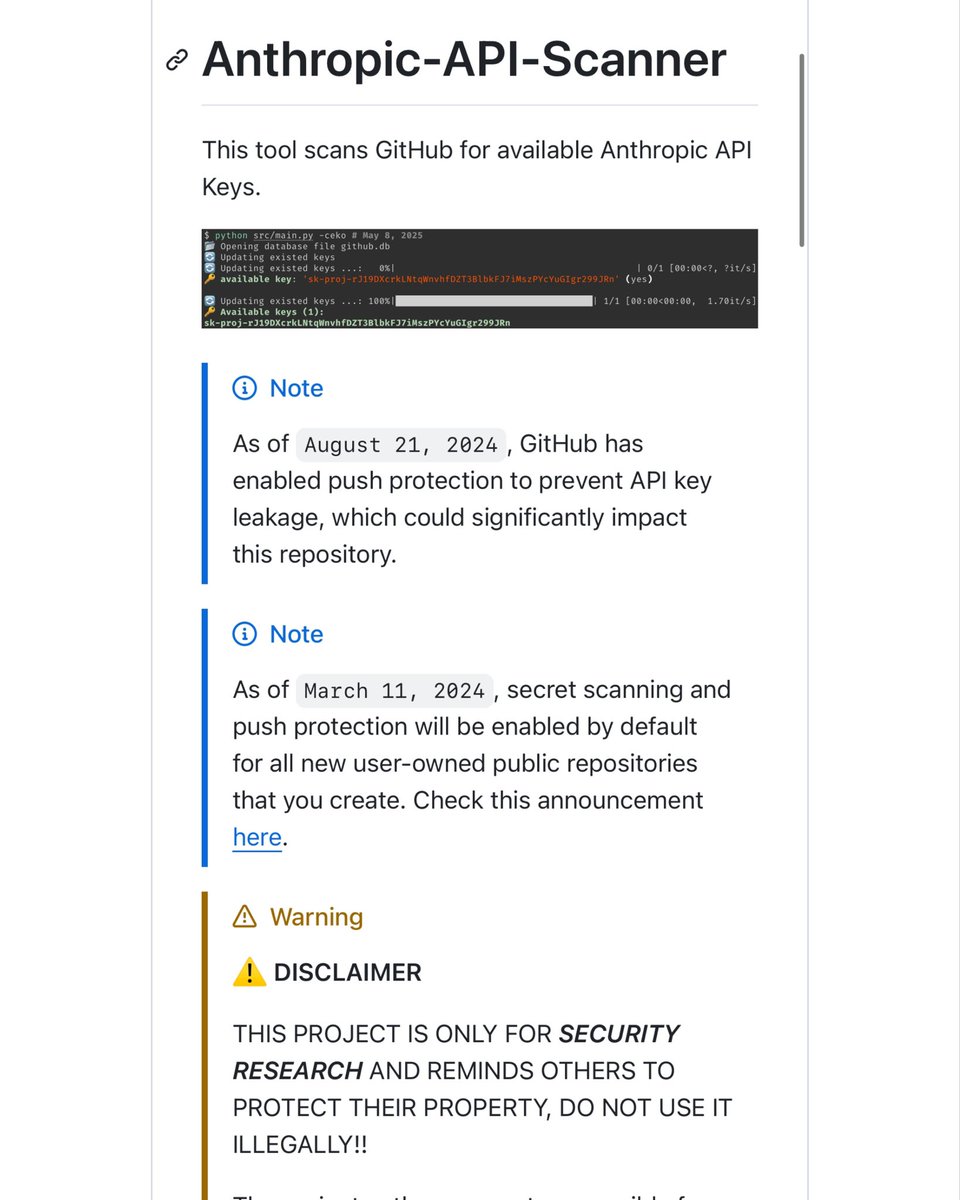 fullstackhq's tweet image. Careful pushing code to GitHub with your API keys exposed 💀 Someone’s out there scanning GitHub for exposed keys…