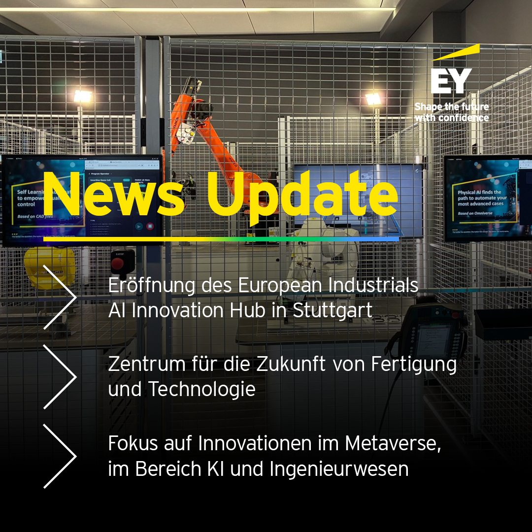 Willkommen im neuen Zentrum der Innovation! 🌍 Der European Industrials AI Innovation Hub im Stuttgarter SkyLoop ist eröffnet! 🤖
Tauche ein in das industrielle Metaversum, erlebe physische KI und modernste Ingenieurtechnik.
