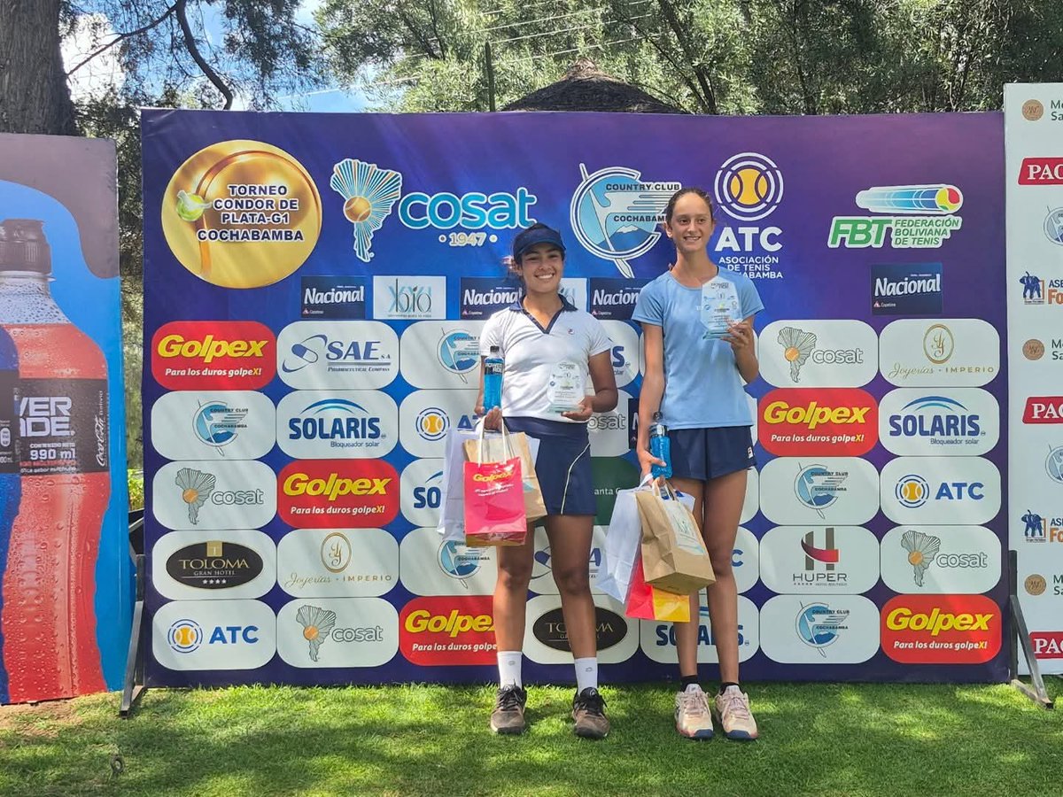 idendeportiva's tweet photo. #Tenis
Gira Sudamericana en Cochabamba 🇧🇴 Cóndor de Plata
Singles Damas U16
🥇Florencia Mardones 🇦🇷 16 63 y 64 a Caira Vega 🇦🇷 🥈
U14
Camila Aguirre 🇦🇷🥈
#COSAT https://t.co/tDS727X3YO