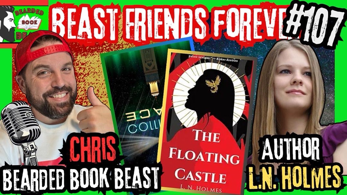 I will be live with <a href="/BeardBookBeast/">Bearded Book Beast</a> in one hour (10 EST). We will be chatting about my upcoming book, THE FLOATING CASTLE. We’d love to see you there!